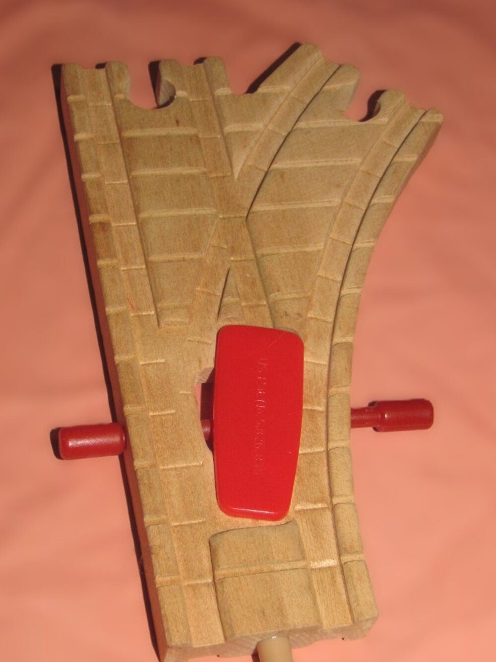 Thomas Wodoen Railway Train Engine Track Manual Switch Split Clickety Clack